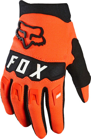 Fox Racing Dirtpaw Youth Glove - Fluorescent Orange Full Finger Small