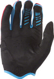 Lizard Skins Monitor AM Gloves - Crimson/Electric Blue Full Finger Medium