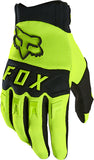 Fox Racing Dirtpaw Gloves Fluorescent Yellow Full Finger Men's