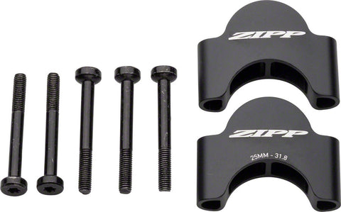 Zipp Vuka Clip Riser Kit 25mm High Brushed Black Laser Etched Graphics