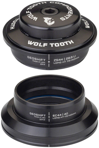 Wolf Tooth GeoShift Performance Angle Headset - ZS44/EC44 Black Long