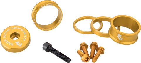 Wolf Tooth BlingKit Headset Spacer Kit 3 510 15mm Gold