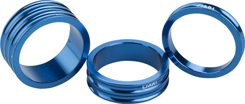 Ciari Anelli 11/8 Headset Spacers Blue 5mm 10mm and 15mm Spacer Kit
