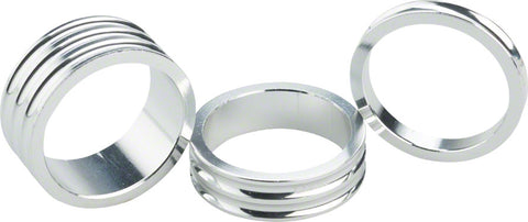 Ciari Anelli 11/8 Headset Spacers Silver 5mm 10mm and 15mm Spacer Kit