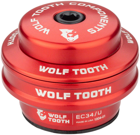 Wolf Tooth Premium Headset EC34/28.6 Upper 16mm Stack Red