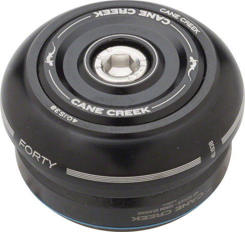 Cane Creek 40 IS38/25.4 IS38/26 Short Cover Headset Black