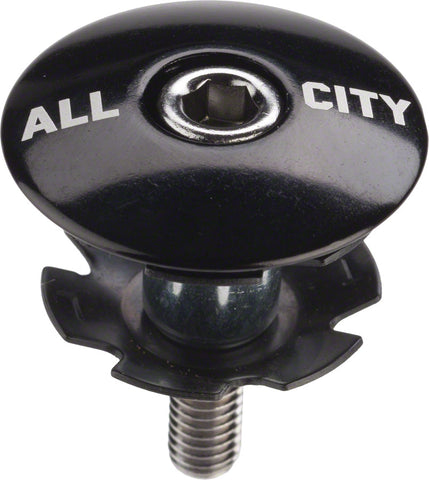 All City Top Cap Black 11/8