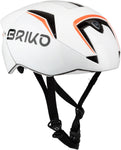 Briko Gass Fluid Helmet White/Orange Fluo