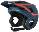 Fox Racing Dropframe Pro Helmet - Blue/Orange X-Large