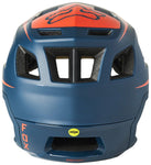 Fox Racing Dropframe Pro Helmet - Blue/Orange X-Large