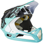 Fox Racing Proframe Full-Face Helmet - Teal/White/Gray Small