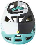 Fox Racing Proframe Full-Face Helmet - Teal/White/Gray Medium