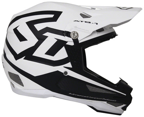 6D ATB1 Carbon Macro DH/BMX FullFace Helmet Matte White