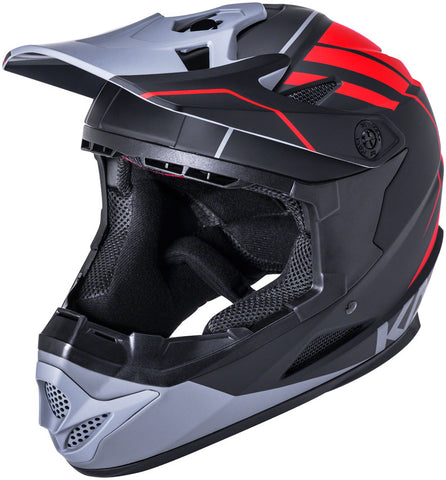 Kali Protectives Zoka Youth FullFace Helmet Black/Red/GRAY Youth