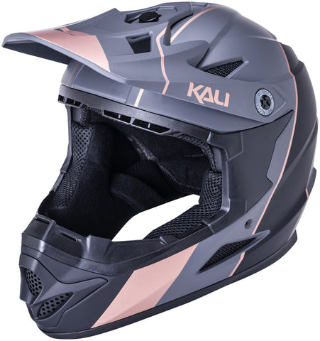 Kali Protectives Zoka Stripe Full-Face Helmet - Matte Black/Bronze Medium