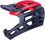 Kali Protectives Invader 2.0 Full-Face Helmet - Solid Matte Black/Red X-