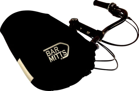 Bar Mitts Mustache / Townie Pogie Handlebar Mittens One Black