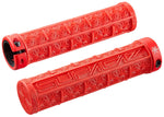 Supacaz Grizips Grips Red with Black Star Ringz