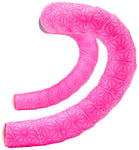 Supacaz Super Sticky Kush TruNeon Bar Tape Neon Pink with Neon Pink Plugs