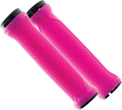 RaceFace Lovehandle Grips Neon Pink LockOn