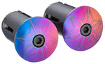 Supacaz Star Plugz Anodized Bar End Plugs Oil Slick