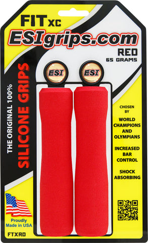 ESI FIT XC Grips Red