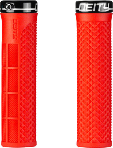 Deity Components Lockjaw Grips Red LockOn