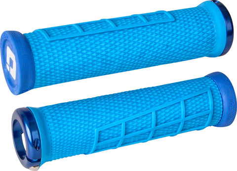 ODI Elite Flow Grips Light Blue LockOn