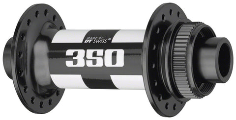 DT Swiss 350 Front Hub 15 x 110mm CenterLock Black/White 32h