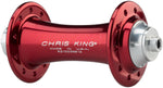 Chris King R45 Front Hub QR x 100mm Rim Brake Red w/ Silver End Caps 20h