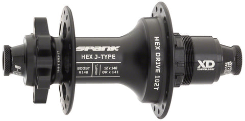 Spank Hex Drive Rear Hub 12 x 148mm Boost 6Bolt XD Black