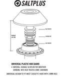 Salt Plus Universal Rear Hub Guard Fits Most 14mm Cassette Hubs Chromo/