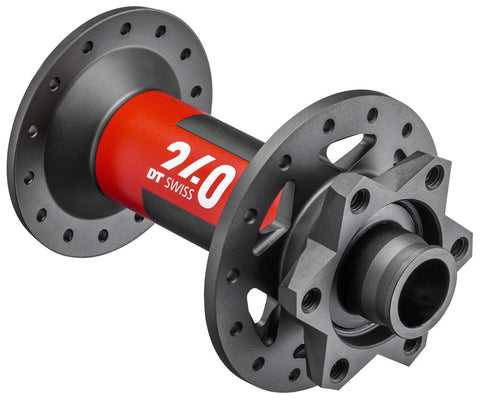 DT Swiss 240 Front Hub 15 x 110mm 6Bolt Disc 28h Black/Red