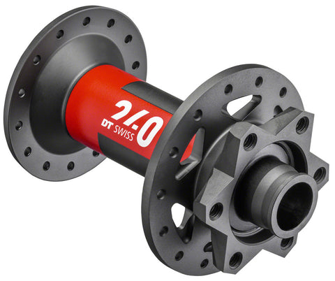 DT Swiss 240 Front Hub 15 x 110mm 6Bolt Disc 32h Black/Red