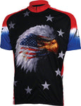 World Jerseys American Eagle Jersey Black Short Sleeve Men's