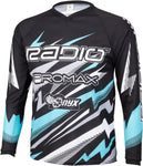 Radio Lightning BMX Race Jersey Toothpaste Green Long Sleeve Men's