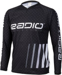 Radio Microdot BMX Race Jersey Black Long Sleeve Men's