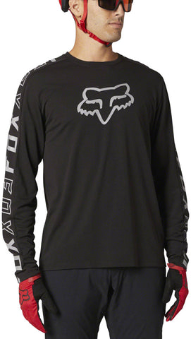 Fox Racing Ranger Drirelease Long Sleeve Jersey - Black Men's Medium