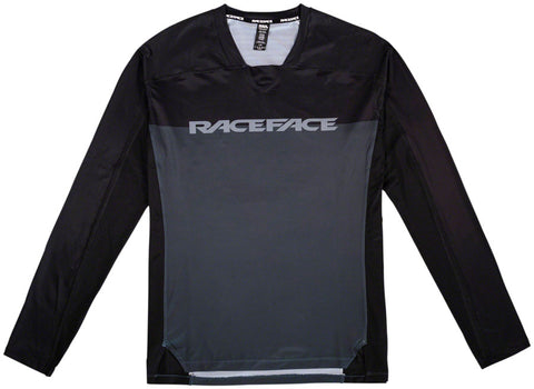RaceFace Diffuse Long Sleeve Jersey - Gray Men's Medium