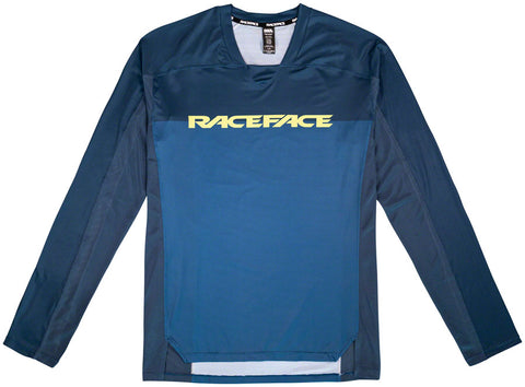RaceFace Diffuse Long Sleeve Jersey - Navy Men's Large