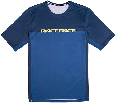 RaceFace Indy Short Sleeve Jersey - Navy Men's Medium