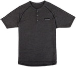 RaceFace All Day Henley Short Sleeve Jersey - Charcoal Men's Large