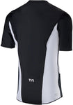 TYR Competitor MultiSport Top Black/White Short Sleeve Men's