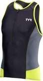 TYR Competitor Tank MultiSport Top Black/Lime Sleeveless Men's