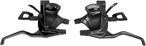 SunRace M503 ST Trigger Brake/Shift Lever Set 3x8Speed For VBrakes Black