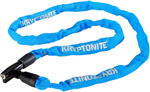 Kryptonite Keeper 411 Chain Lock with Key Blue 4 x 110cm