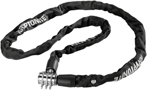 Kryptonite Keeper 411 Chain Lock with Combination Black 4 x 110cm