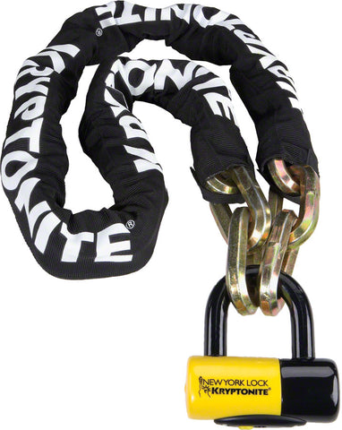 Kryptonite New York Fahgettaboudit Chain 1415 and Disc Lock 5' (150cm)