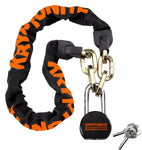 Kryptonite Chain and Moly Chain Lock Black