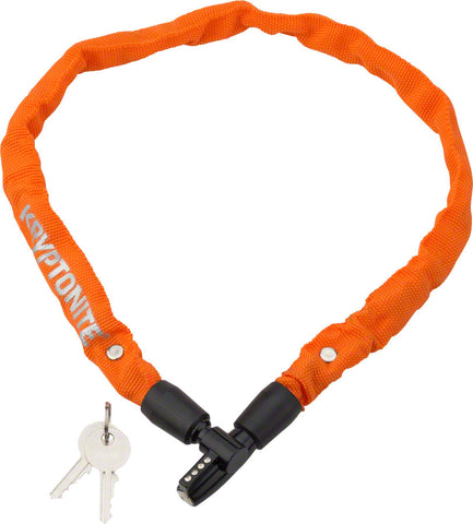 Kryptonite Keeper 465 Chain Lock with Key 2.13' x 4mm Orange